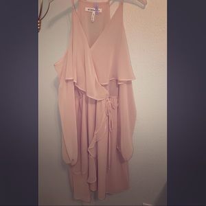 Light Pink Cold Shoulder Dress